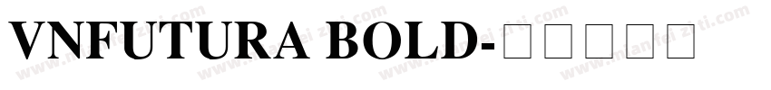 VnFutura Bold字体转换